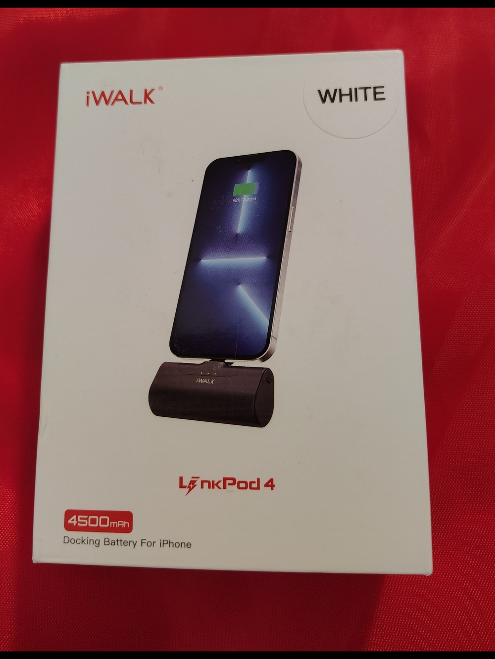 LinkPod 4 Portable Docking Battery Pack - White